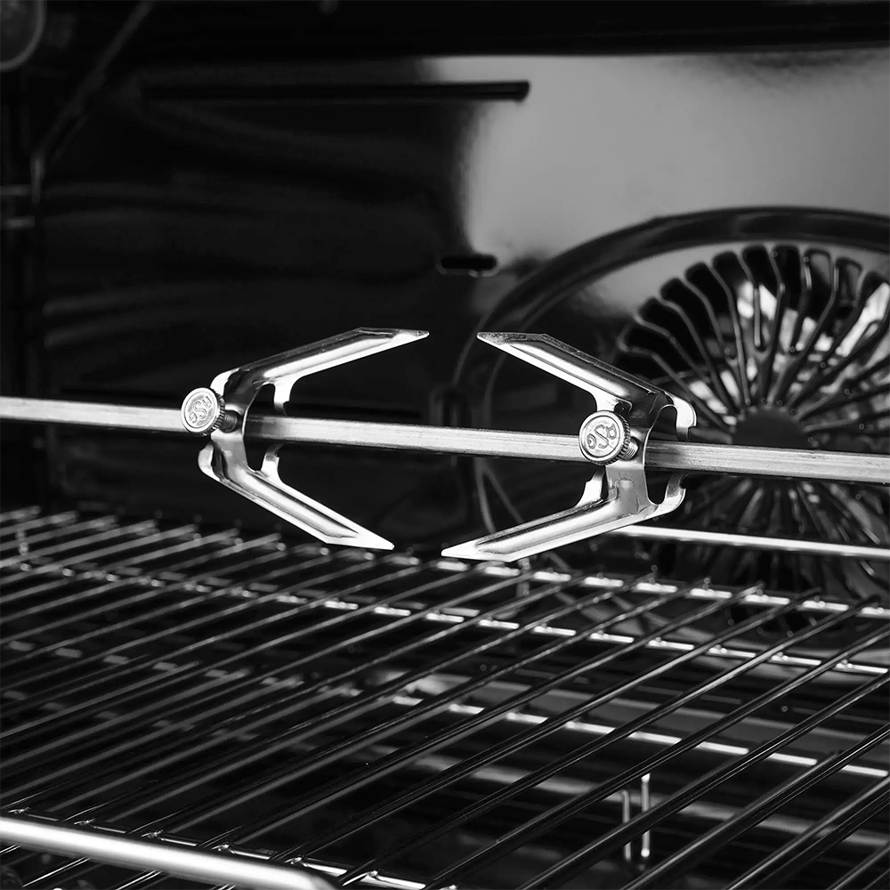 Beko Built-in Oven, 90 cm, 108 liters , Digital Display , Oven Fan , Automatic Ignition, Full Safety, Black x Silver, BBWHT12300XS