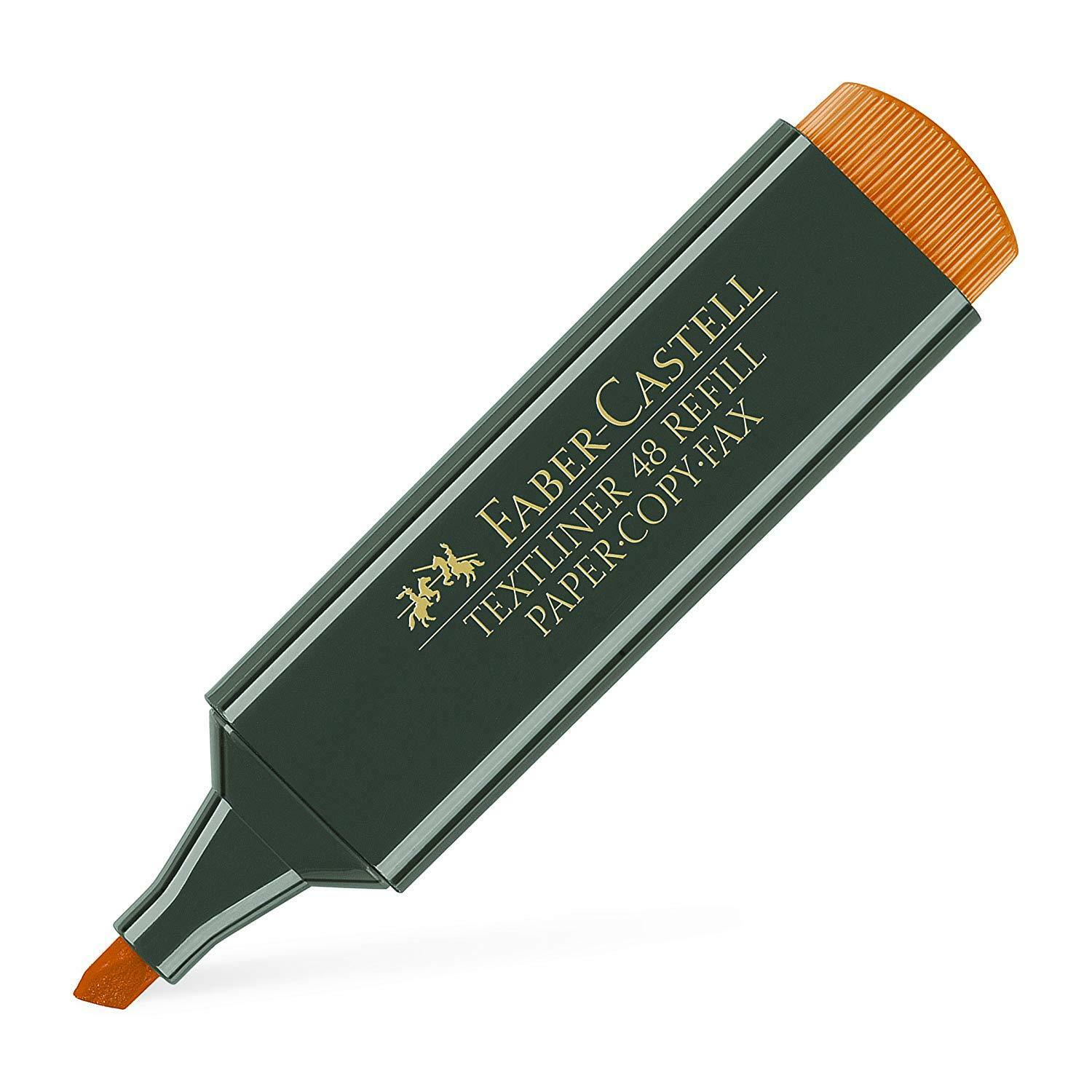 Faber-Castell Phosphorescent Highlighter pen, Orange, chisel tip, 1548
