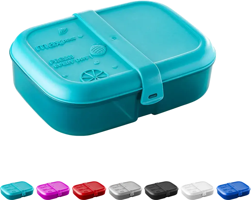 Max plast Foodie Plastic Lunch Box, 1.1 Liter, Assorted Colors, Model 1622