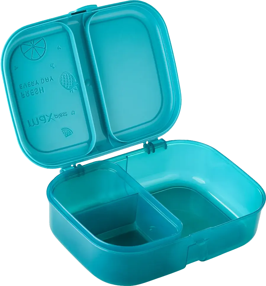 Max plast Foodie Plastic Lunch Box, 1.1 Liter, Assorted Colors, Model 1622