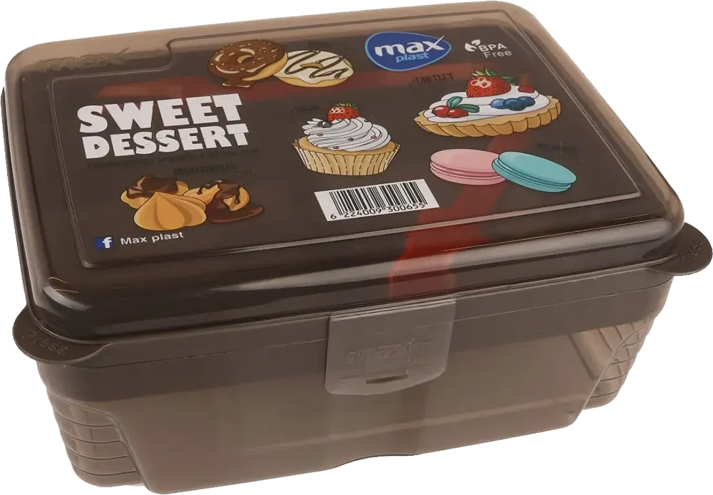 لانش بوكس بلاستيك ماكس بلاست ميجا ، 1.2 لتر، مع أدوات طعام، متعدد الالوان