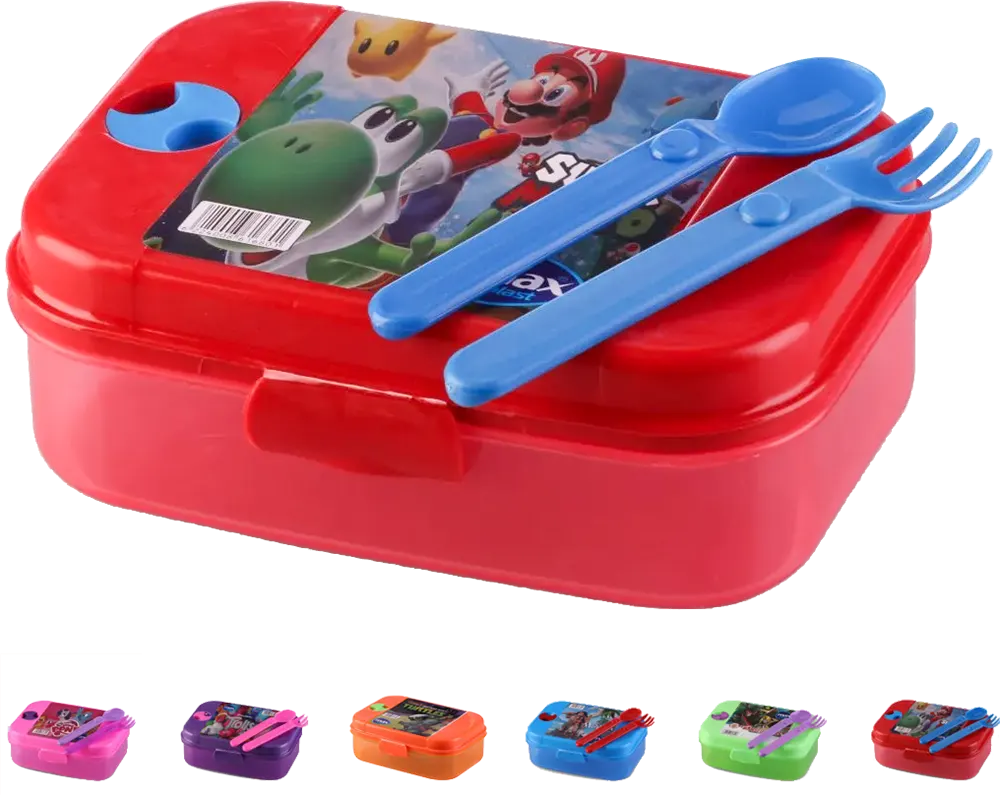 لانش بوكس ماكس بلاست تريندي بلاستيك، سعة 800 ملي، ألوان متعددة، موديل 1680