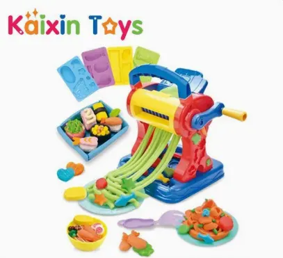 لعبة مجموعة صنع النودلز بالصلصال، ماكينة صنع المكرونة، 5 ألوان صلصال مختلفة، قوالب متنوعة الأشكال، 8855