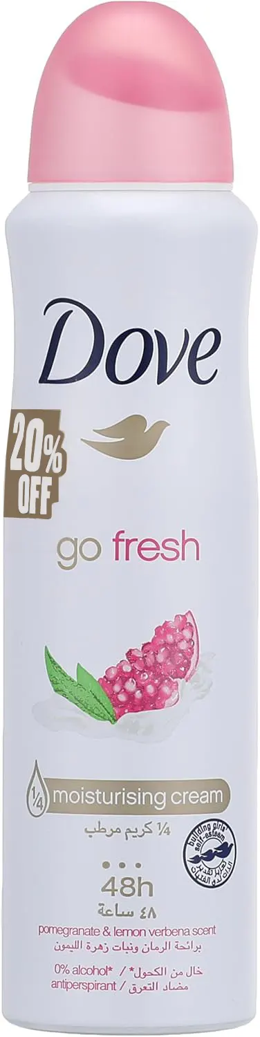 Dove Go Fresh Pomegranate & Lemon Antiperspirant Spray For Women, 150 Ml