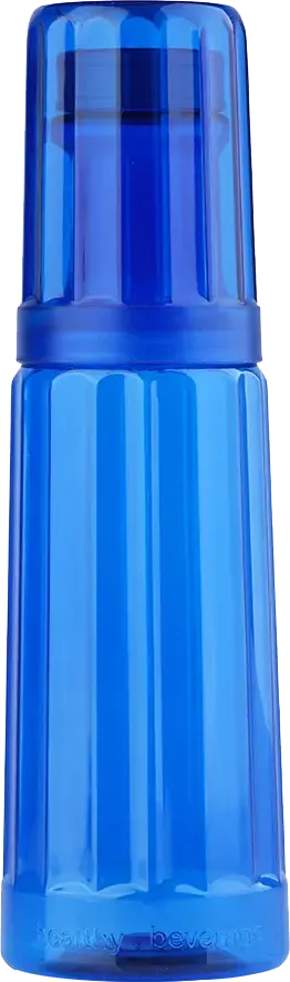 Max plast Crystal Sports Water Bottle 850ml with 250ml Cup, Multicolor, Model 2913