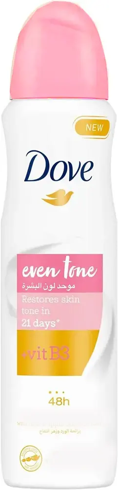Dove Even Tone + Vit B3 Spray For Women, 150 Ml