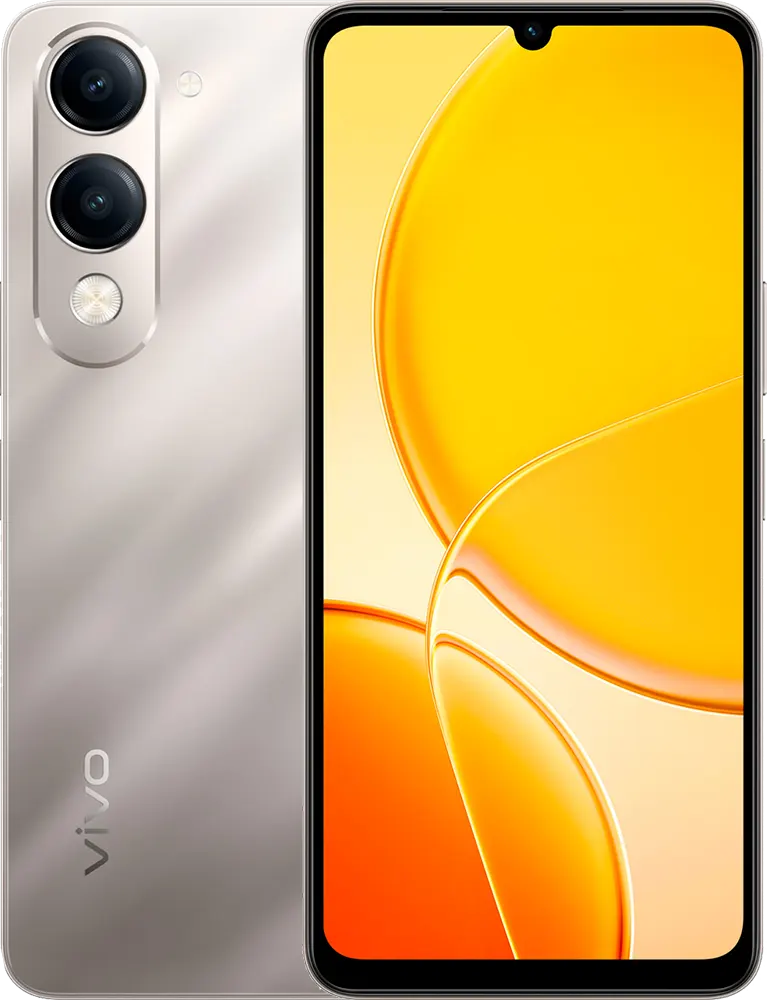 موبايل فيفو Y04 ثنائي الشريحة، ذاكرة 256 جيجابايت، رامات 4 جيجابايت، شبكة الجيل الرابع إل تي إي، ذهبي