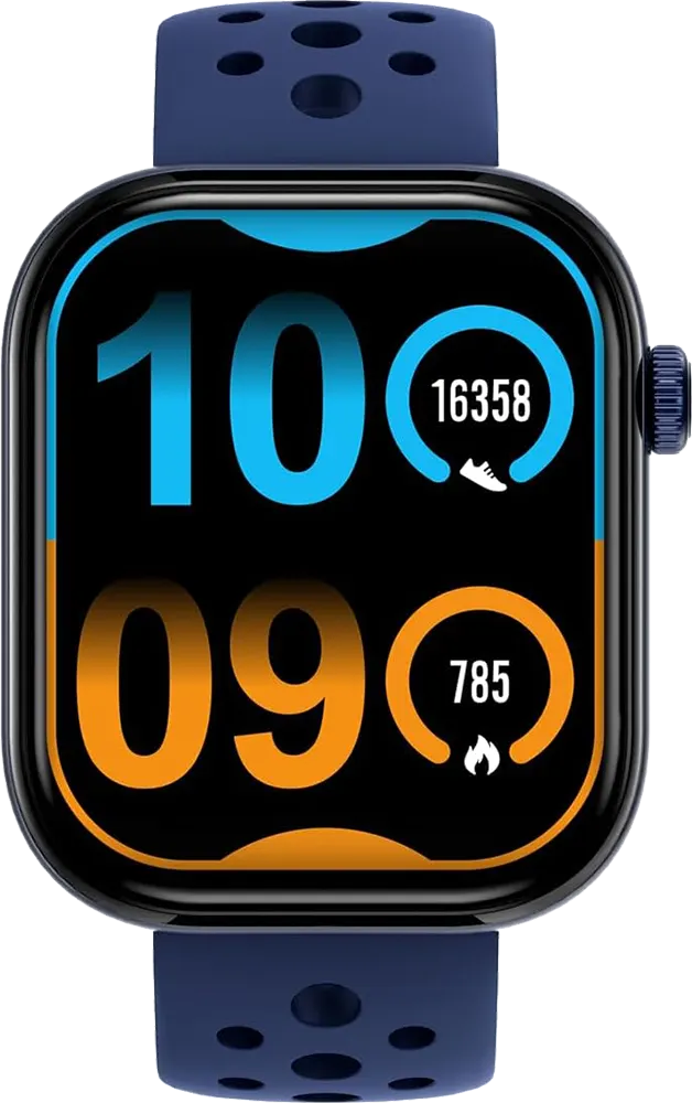 Infinix Smart Watch XWatch H4 , 2.04" FHD Touch Screen , Bluetooth V5.3 , IP68 Water Resistance , 300 mAh Battery ,Silicone Strap, Blue