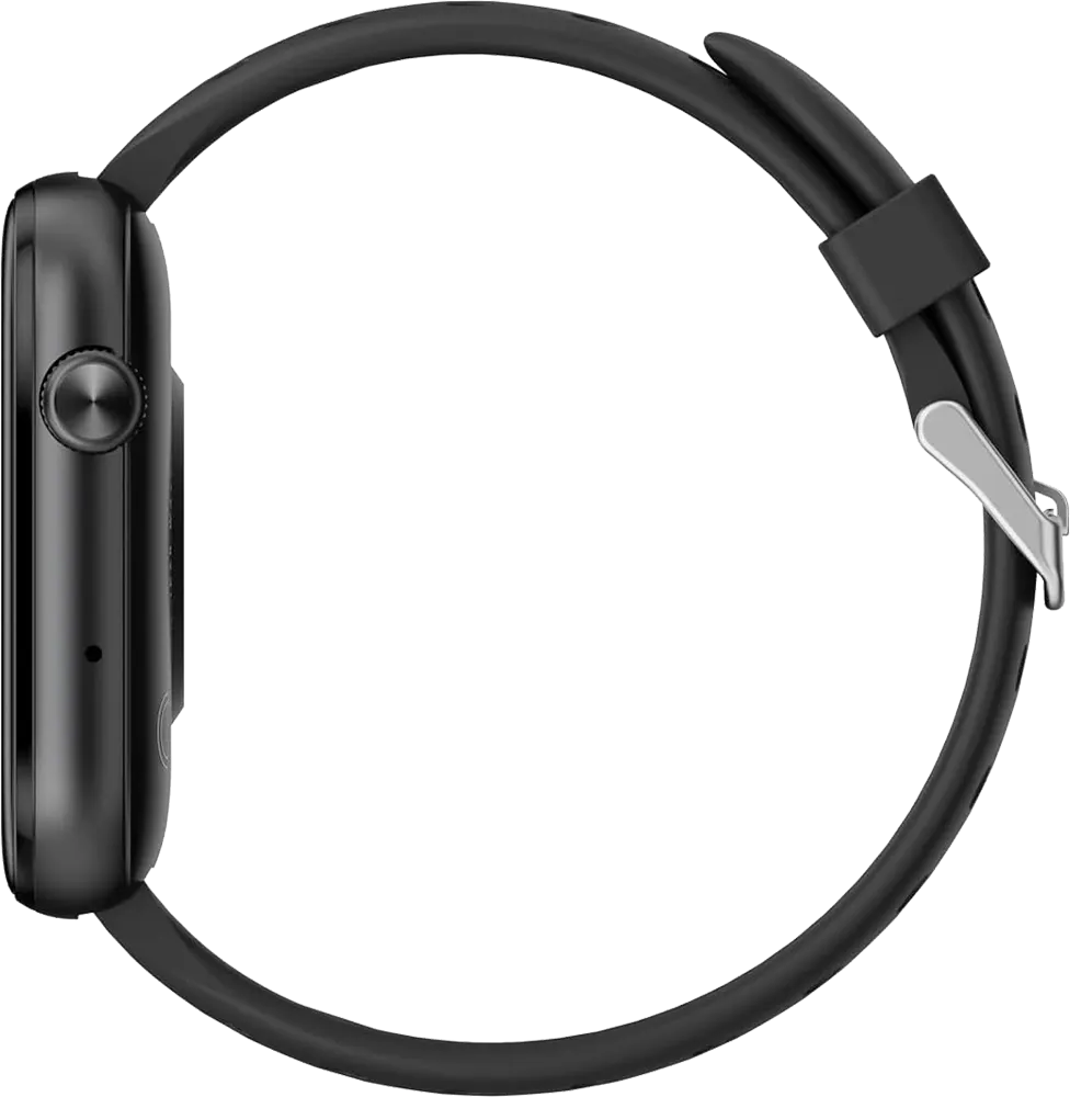 ساعة انفينيكس الذكية XWatch H4، شاشة لمس FHD مقاس 2.04 بوصة، بلوتوث V5.3، مقاومة للماء IP68، بطارية 300 مللي أمبير، سوار سيليكون، أسود