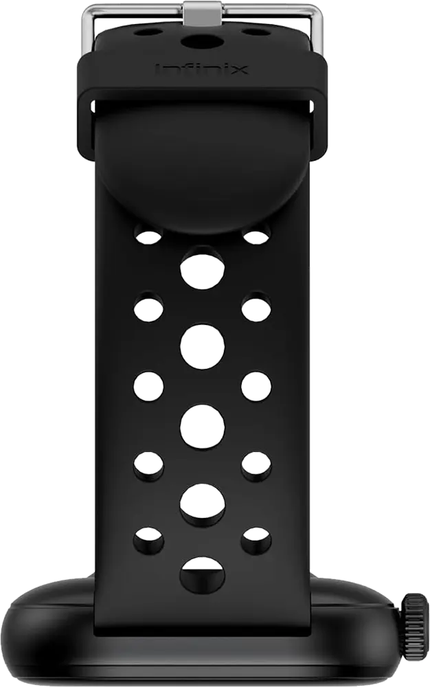 ساعة انفينيكس الذكية XWatch H4، شاشة لمس FHD مقاس 2.04 بوصة، بلوتوث V5.3، مقاومة للماء IP68، بطارية 300 مللي أمبير، سوار سيليكون، أسود