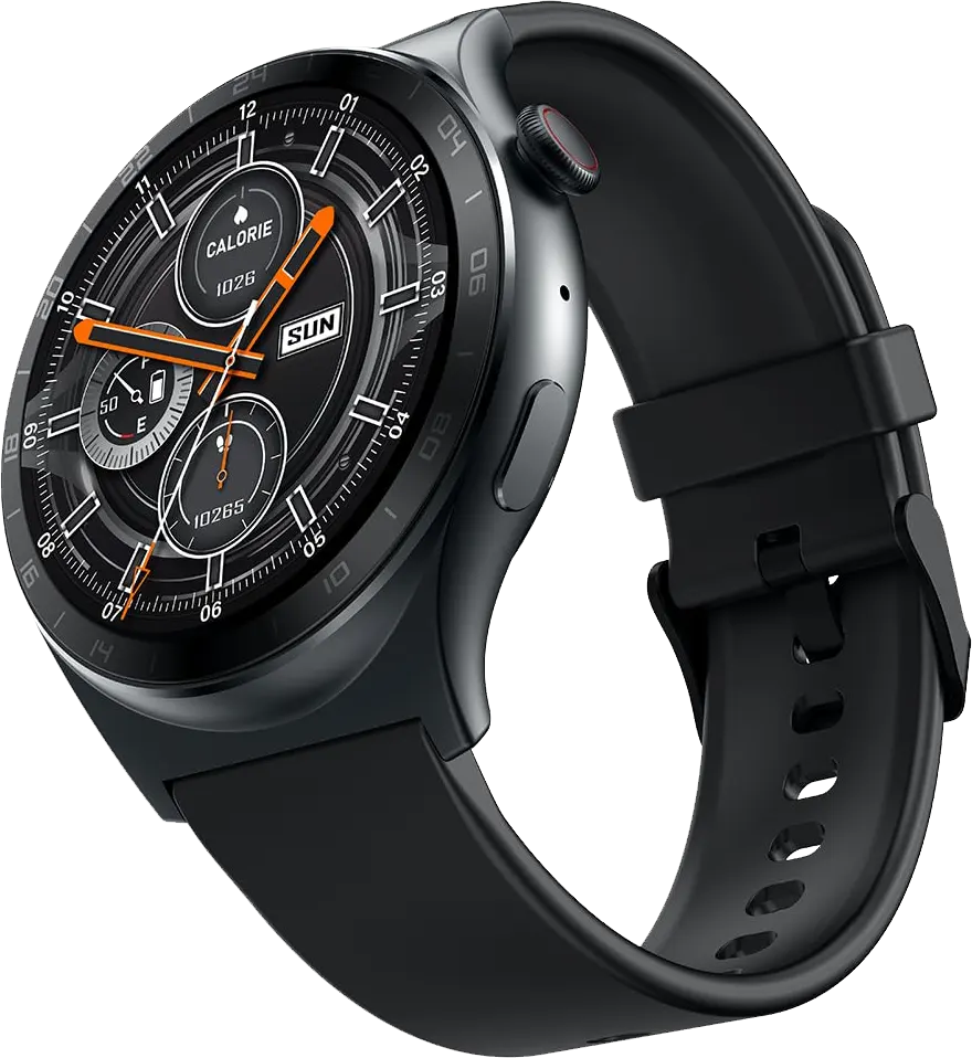 ساعة انفينيكس الذكية اكس واتش 3، شاشة لمس اموليد 1.43 بوصة، بلوتوث 5.3، مقاومة للماء IP68، بطارية 300 مللي امبير، سوار سيليكون اسود، هيكل رمادي