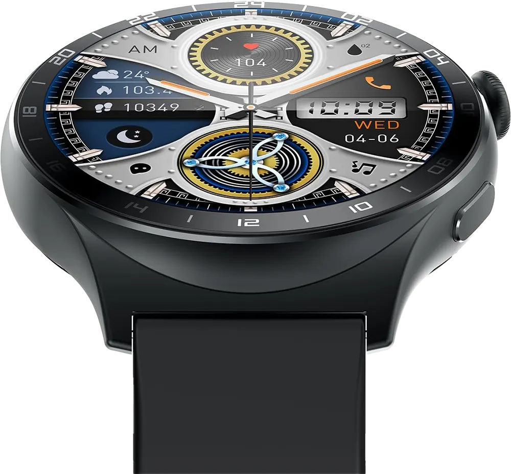 Infinix Smart Watch XWatch 3 we , 1.43" AMOLED Touch Screen , Bluetooth V5.3 , IP68 Water Resistance , 300 mAh Battery ,Silicone Black Strap, Gray Case