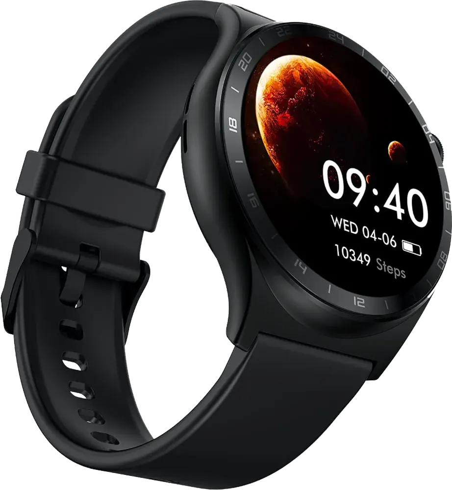 ساعة انفينيكس الذكية اكس واتش 3، شاشة لمس اموليد 1.43 بوصة، بلوتوث 5.3، مقاومة للماء IP68، بطارية 300 مللي امبير، سوار سيليكون اسود، هيكل أسود