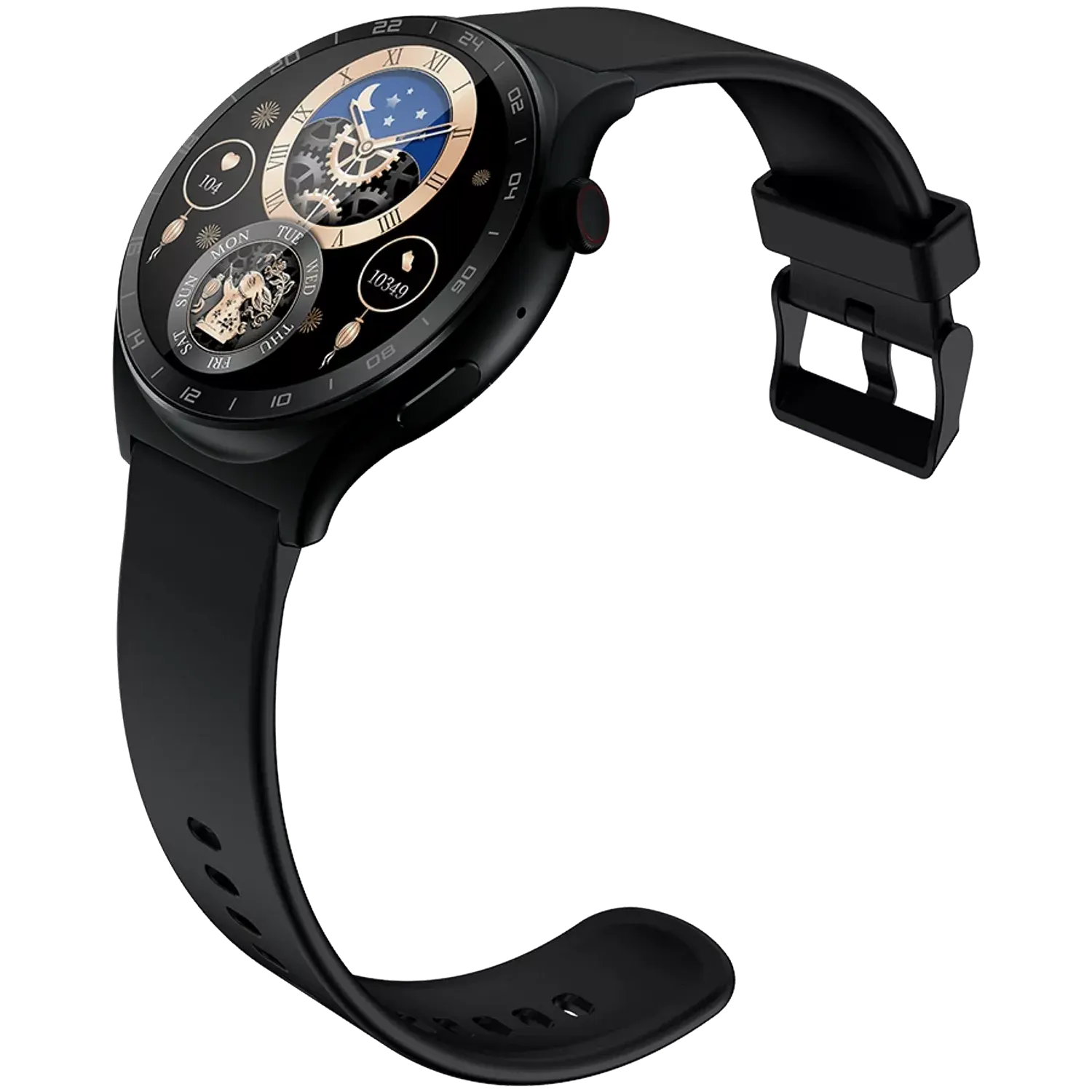 ساعة انفينيكس الذكية اكس واتش 3، شاشة لمس اموليد 1.43 بوصة، بلوتوث 5.3، مقاومة للماء IP68، بطارية 300 مللي امبير، سوار سيليكون اسود، هيكل أسود