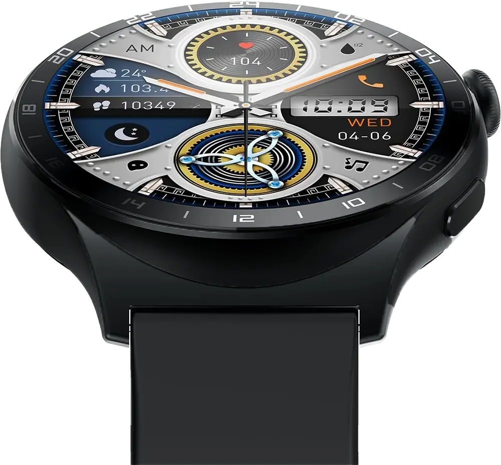 ساعة انفينيكس الذكية اكس واتش 3، شاشة لمس اموليد 1.43 بوصة، بلوتوث 5.3، مقاومة للماء IP68، بطارية 300 مللي امبير، سوار سيليكون اسود، هيكل أسود