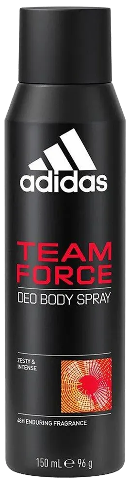 Adidas Team Force Deodorant Body Spray 48H, 150 Ml