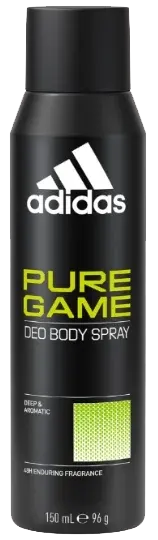 Adidas Pure Game Deodorant Body Spray 48H, 150 Ml