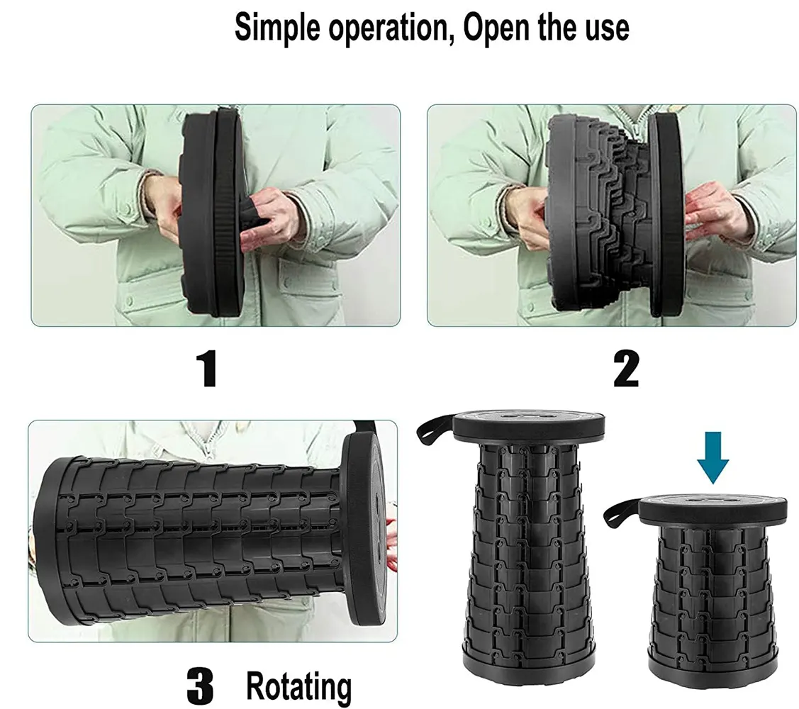 كرسي رحلات قابل للطي ، اسود ، 791