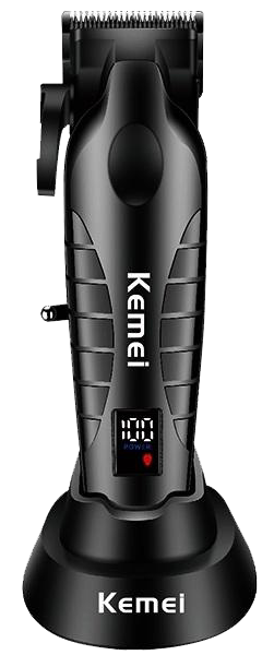 Kemei Wireless Hair Clipper for Men, LED Display, Rechargeable, Black, KM-PG2290D