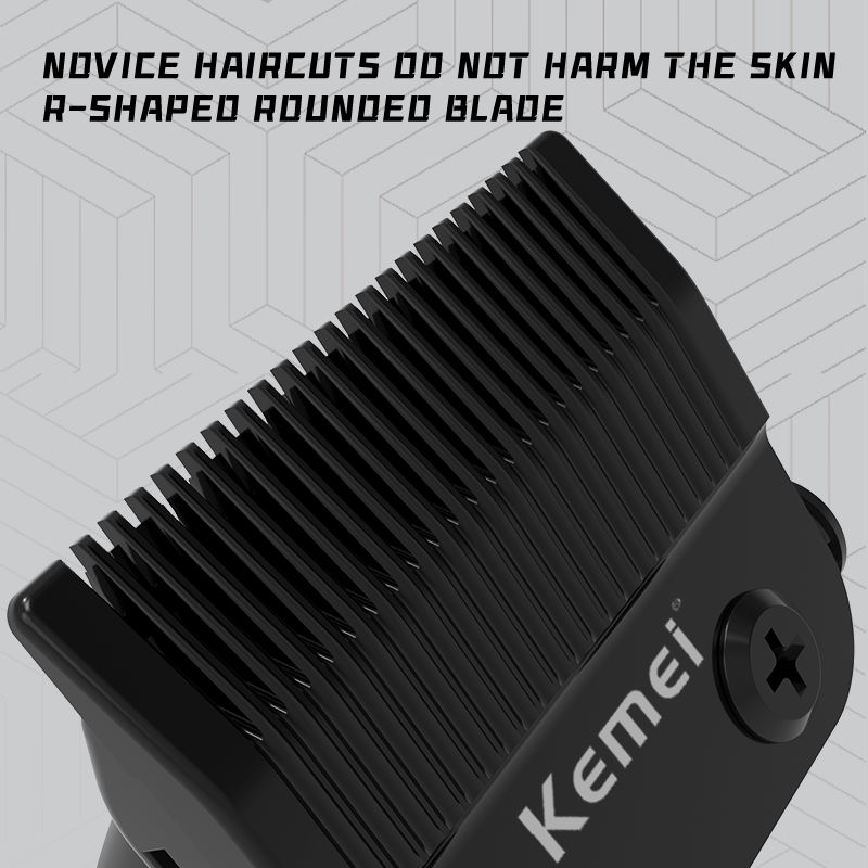 Kemei Wireless Hair Clipper for Men, LED Display, Rechargeable, Black, KM-PG2290D
