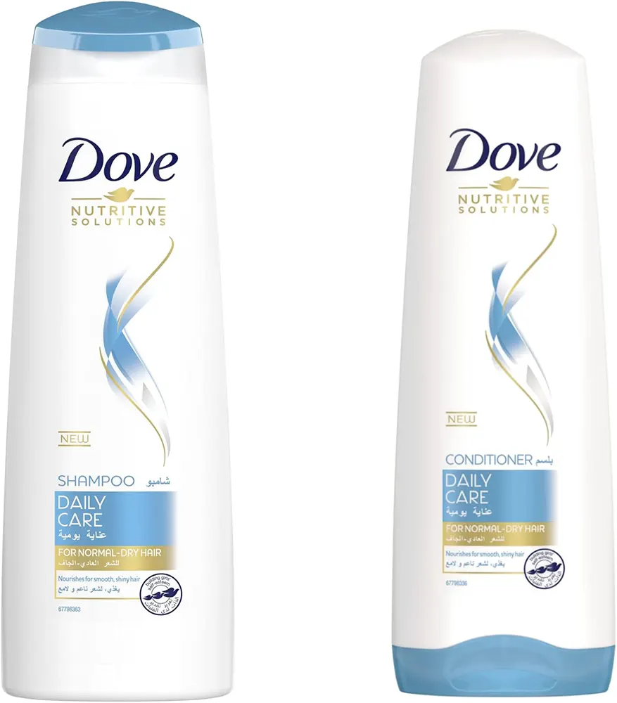 Dove Daily Care Shampoo, 350 ml with Conditioner, 250 ml