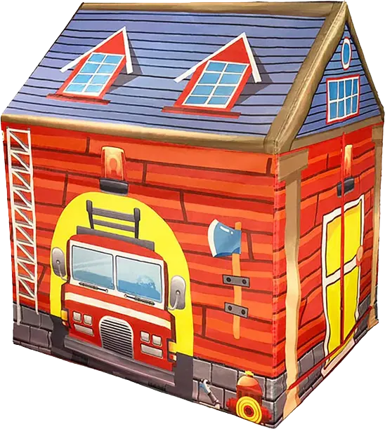 خيمة ألعاب للأطفال تصميم سيارة إطفاء، مناسبة داخل وخارج المنزل، ألوان متعددة، A999-238