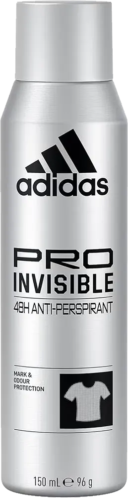 Adidas Pro Invisible Deodorant Body Spray 48H, 150 Ml