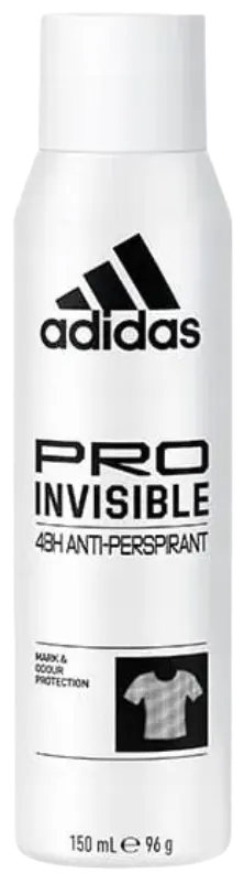 Adidas Pro Invisible Deodorant Body Spray 48H, 150 Ml