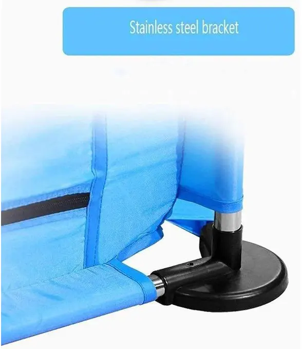 بيت اللعب للأطفال، سياج قابل للطي، أنابيب معدنية، أزرق