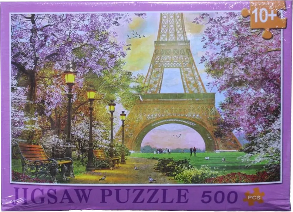 Eiffel Tower Picture Puzzle, 500 Pieces, Assorted Colors, 3-971