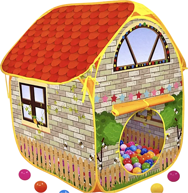 Children's Playhouse, 20 Colorful Balls, Waterproof, Multi-Color, 333A-124