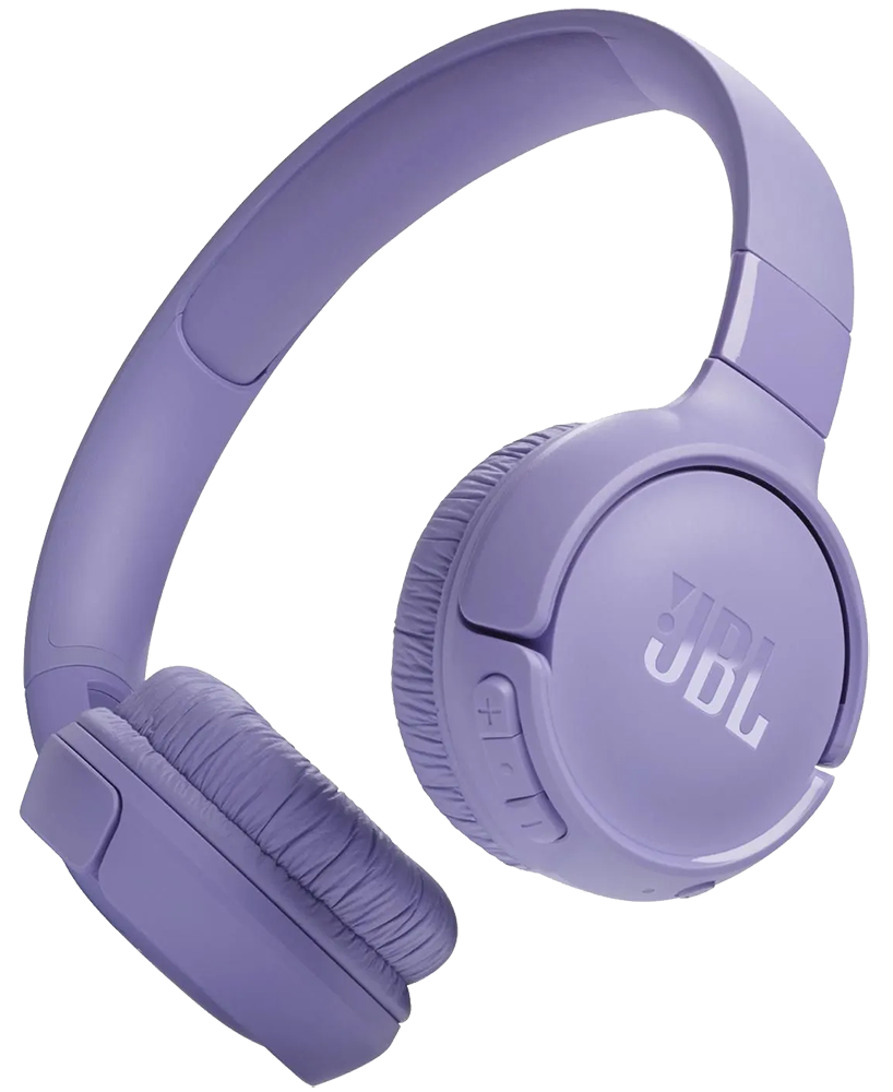 سماعة رأس لاسلكية جي بي ال تون ، بلوتوث V5.3 ، بطارية تعمل لمدة 57 ساعة ، قابلة للطي ، أرجواني ، 520BT