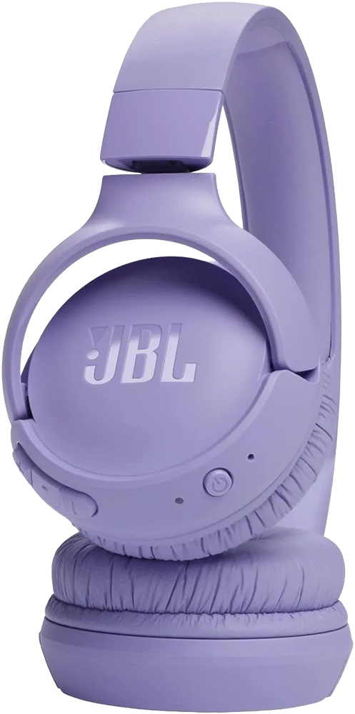 سماعة رأس لاسلكية جي بي ال تون ، بلوتوث V5.3 ، بطارية تعمل لمدة 57 ساعة ، قابلة للطي ، أرجواني ، 520BT