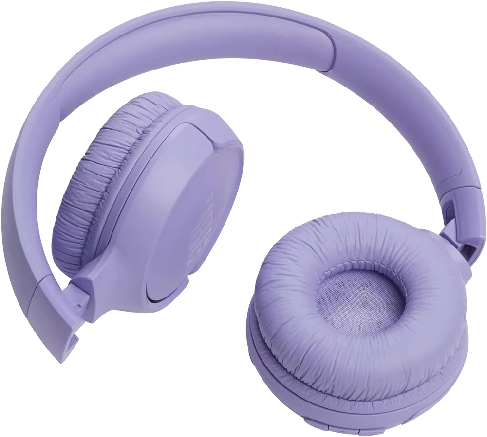 سماعة رأس لاسلكية جي بي ال تون ، بلوتوث V5.3 ، بطارية تعمل لمدة 57 ساعة ، قابلة للطي ، أرجواني ، 520BT