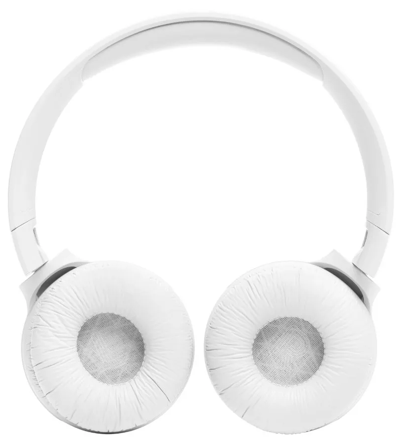 سماعة رأس لاسلكية جي بي ال تون ، بلوتوث V5.3 ، بطارية تعمل لمدة 57 ساعة ، قابلة للطي ، أبيض ، 520BT