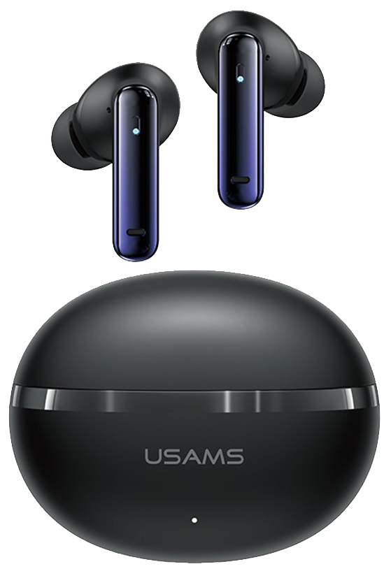 سماعة أذن لاسلكية USAMS ECHO E02 ، بلوتوث V5.3 ، خاصية تقليل الضوضاء النشط ، تقنية ENC-ANC، أسود ، BHAJE0201