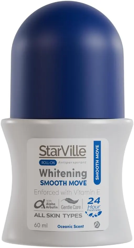 Starville Whitening Smooth Move Roll-On Deodorant, 60 Ml