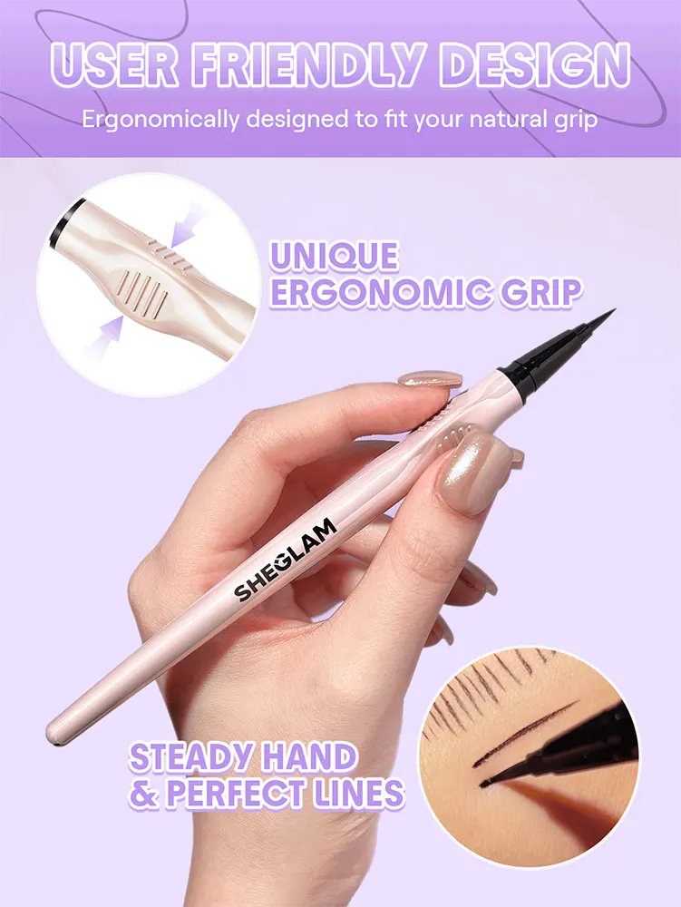 Sheglam Glide Control Liquid Eyeliner , Matte Black