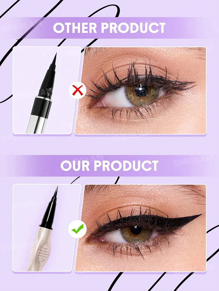 Sheglam Glide Control Liquid Eyeliner , Matte Black