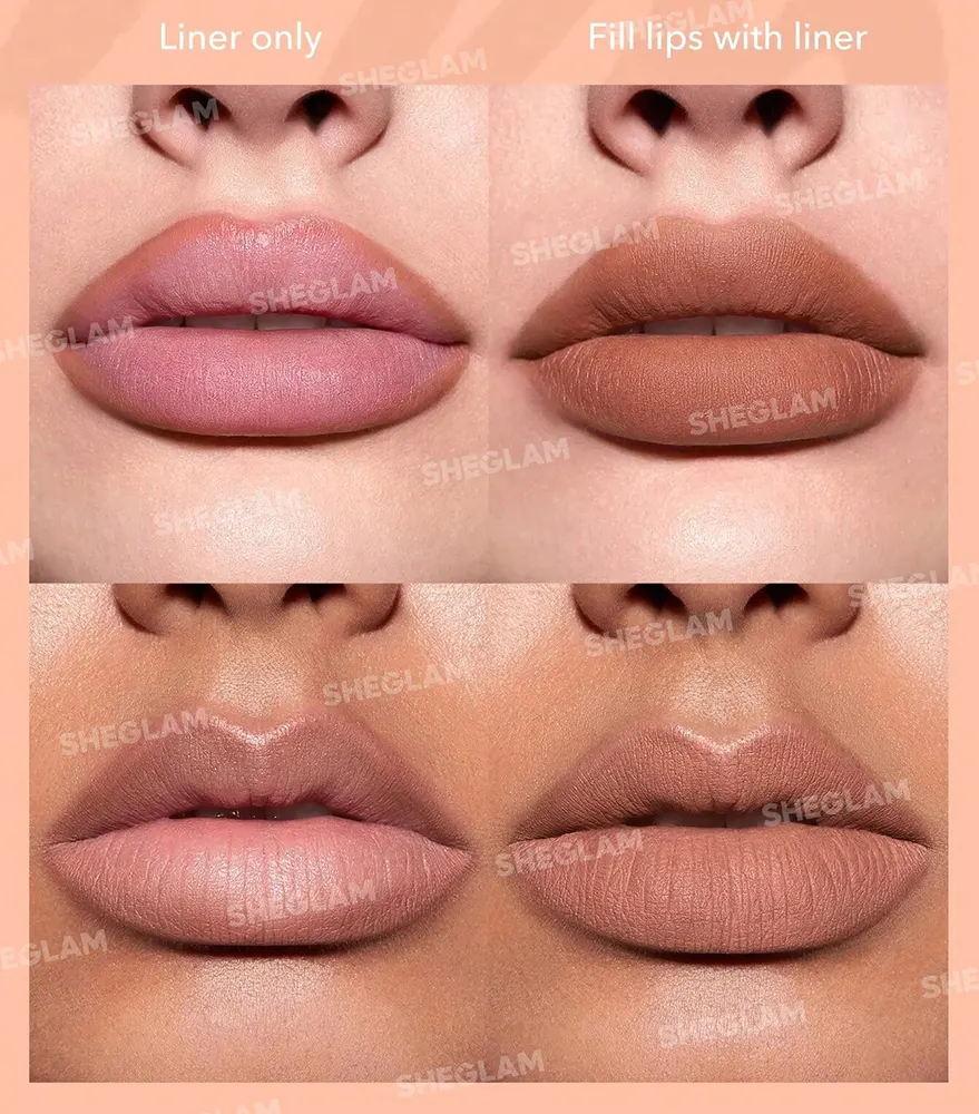 Sheglam So Lippy Lip Liner Set , Au Naturel