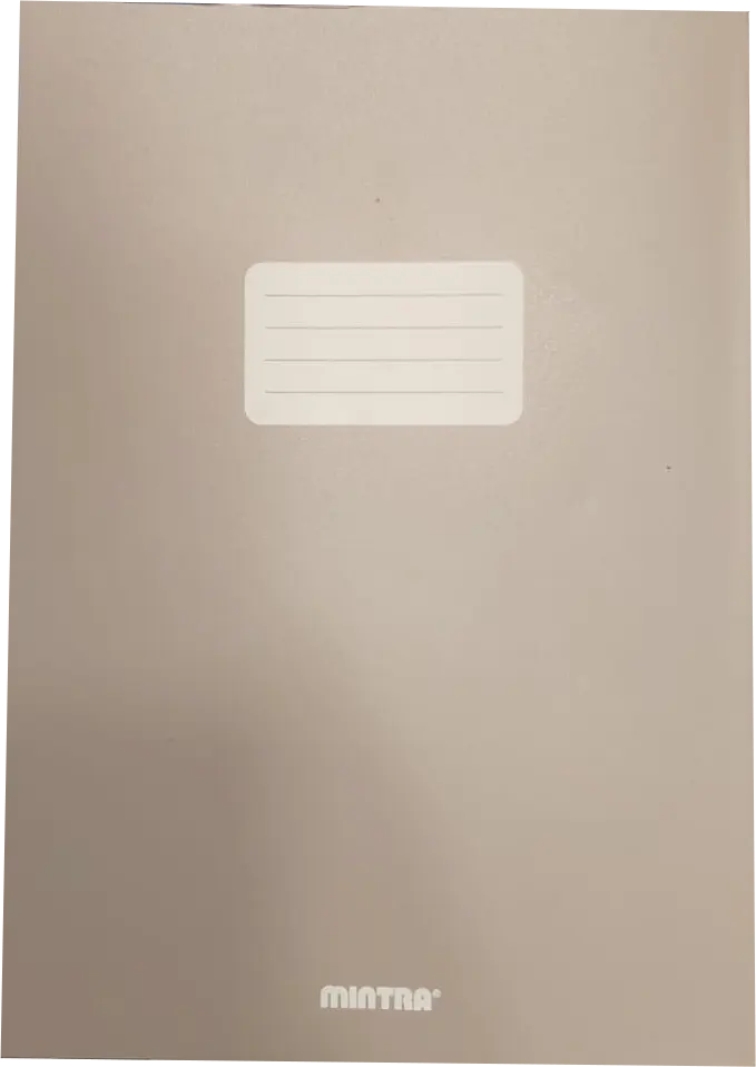 Mintra Cover Alternative Notebook, 100 Sheets, Arabic Ruled, 22.5*16, Assorted Colors