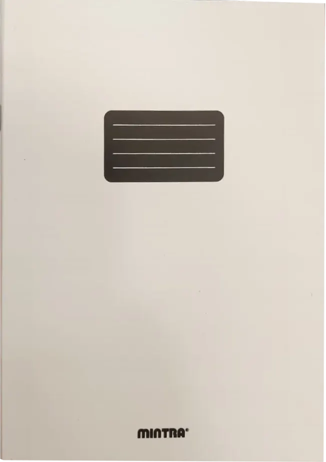 Mintra Cover Alternative Notebook, 100 Sheets, Arabic Ruled, 22.5*16, Assorted Colors
