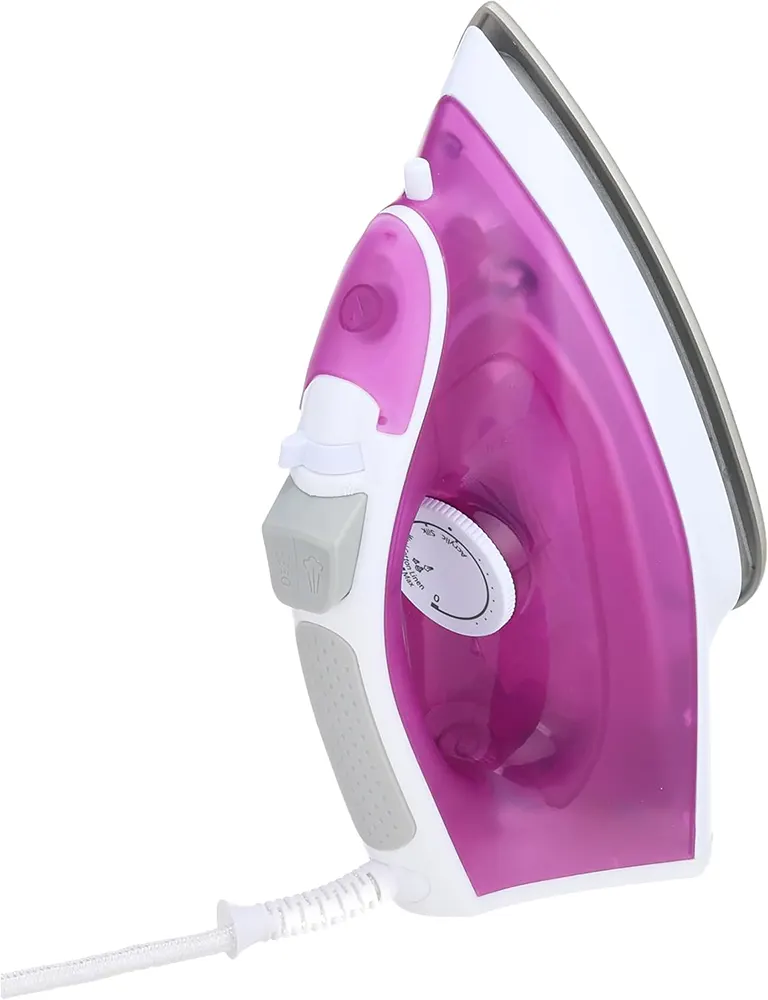 Panasonic Steam Iron, 1550 Watts, 210 ml Tank, Titanium Base, Lightweight, Purple, NI-M250TPTD (Baghdad Warranty)
