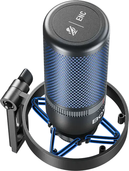 BOYA Desktop Microphone, -39dB Microphone Sensitivity, Type-C Port, RGB Lighting, Noise Cancelling, Black, K3