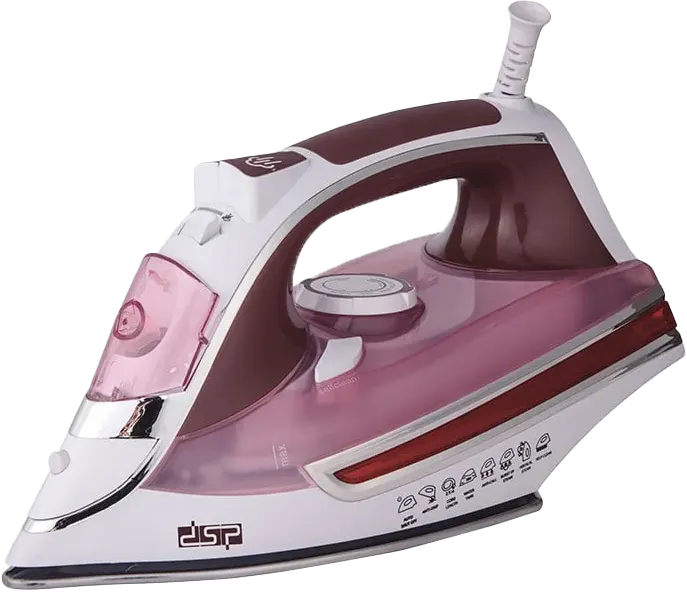 DSP Steam Iron, 2000W, Dry Iron, Ceramic Soleplate, Purple, KD1036