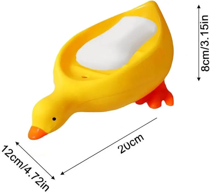 Duck-Shaped Soap Dish With Drain Hole, 85-10