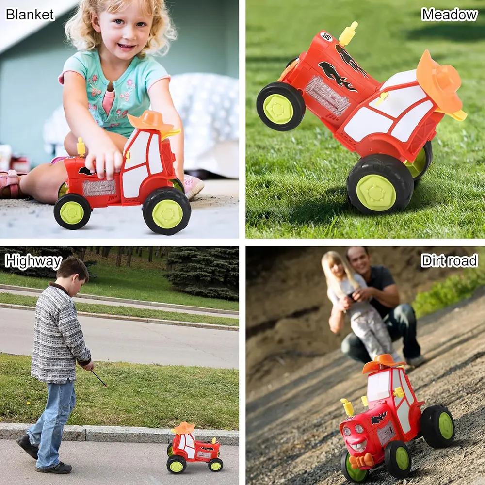 Crazy Jumping Car Toy with Remote Control, Built-in Sound and Light, 360 Degree Rotation, Multi-Color, SH2026