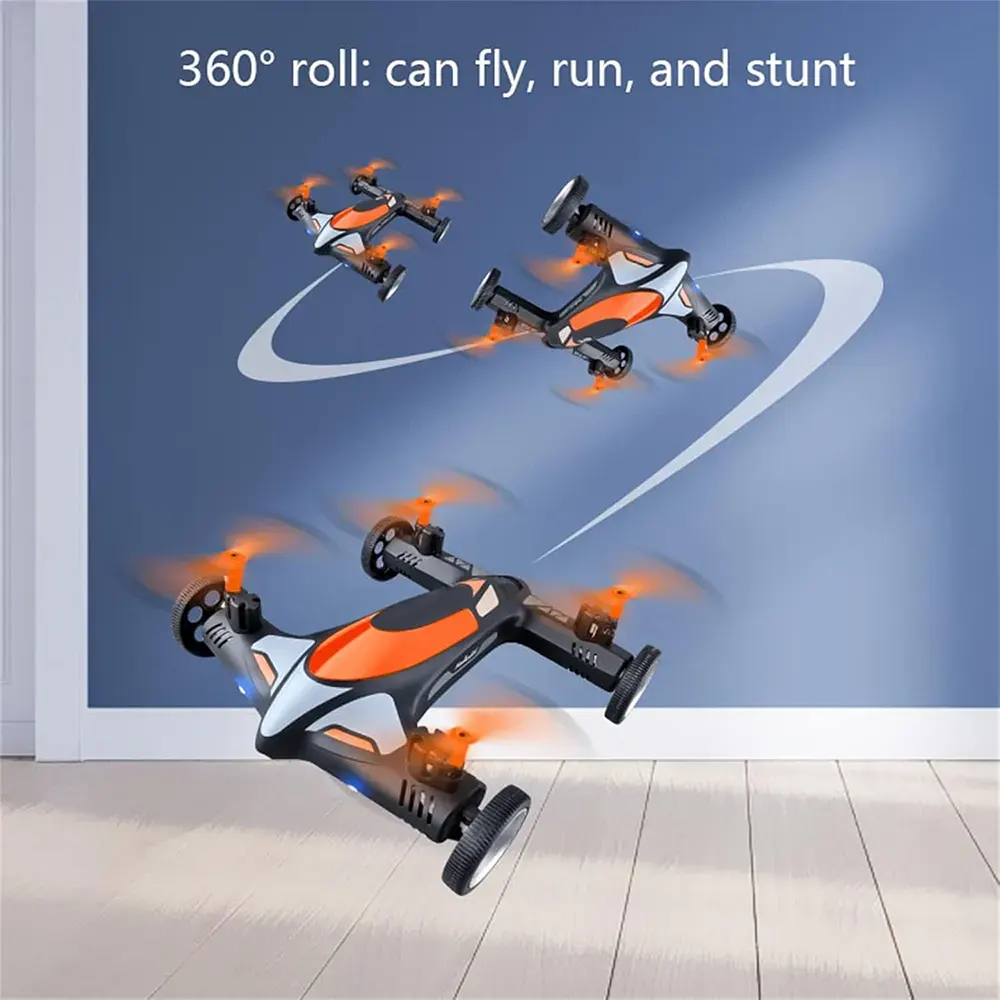 لعبة سيارة طائرة، تعمل بريموت تحكم عن بعد، أضاءة ليد، دوران 360 درجة، قابلة لإعادة الشحن، ألوان متعددة، HHJ321