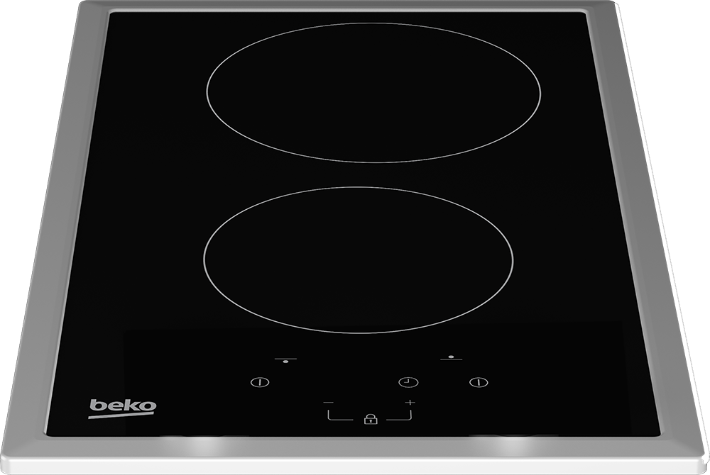 Beko Built-in Electric Hob, 2 Burners, 30 cm, Digital Touch, Black Ceramic, HDMC 32400 TX