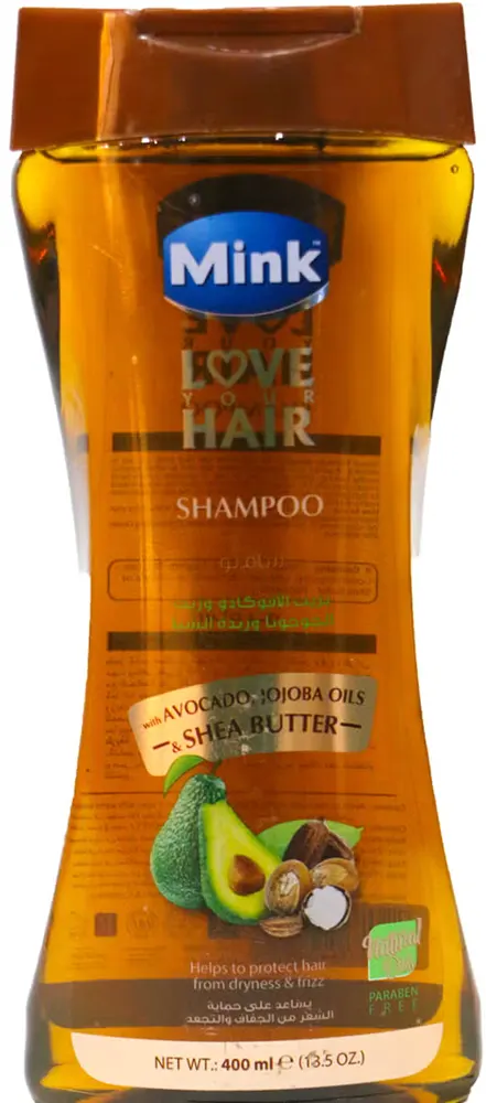 شامبو بخلاصة الافوكادو والجوجوبا وزبدة الشيا من مينك ، 400 مل